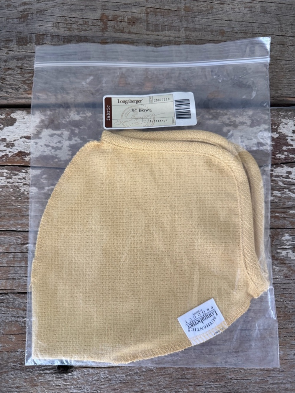 Longaberger 9” Bowl Basket Liner